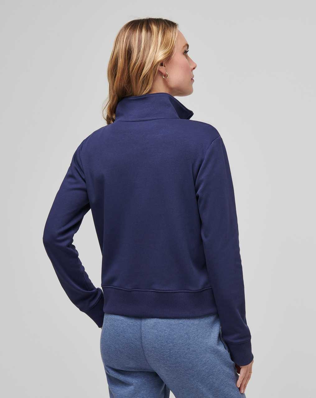 Navy Travis Mathew Cloud Fleece Half Zip | GNVI56924