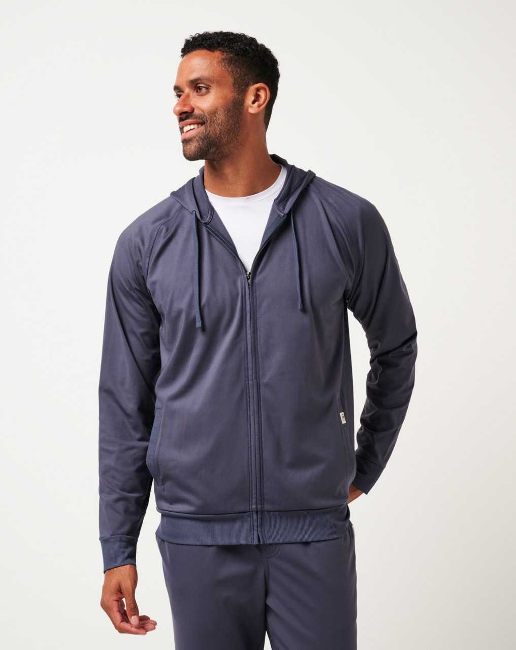 Navy Travis Mathew Cloud Track Jacket | CYZB71894