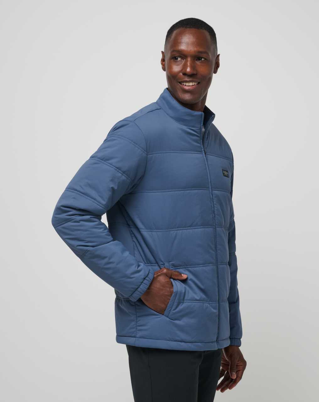 Navy Travis Mathew Palisades Puffer Jacket | KQWJ70251