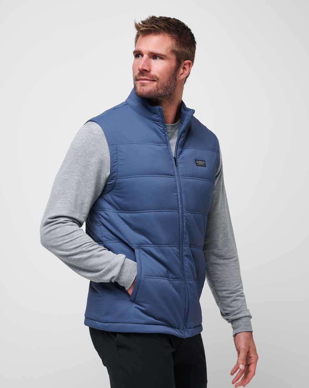 Navy Travis Mathew Palisades Puffer Vest | XVRH25108