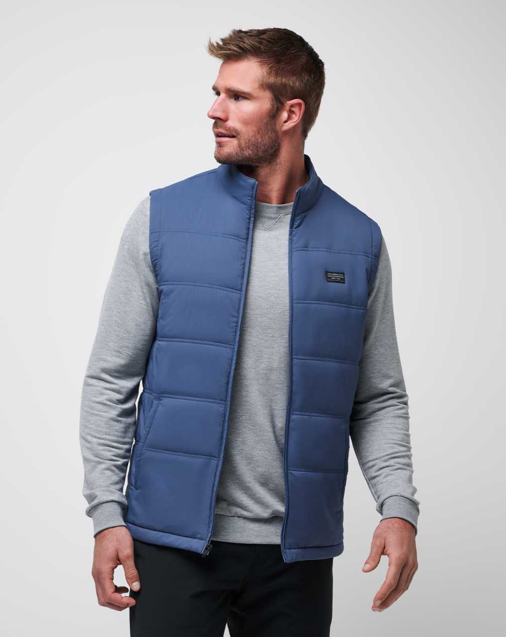 Navy Travis Mathew Palisades Puffer Vest | XVRH25108