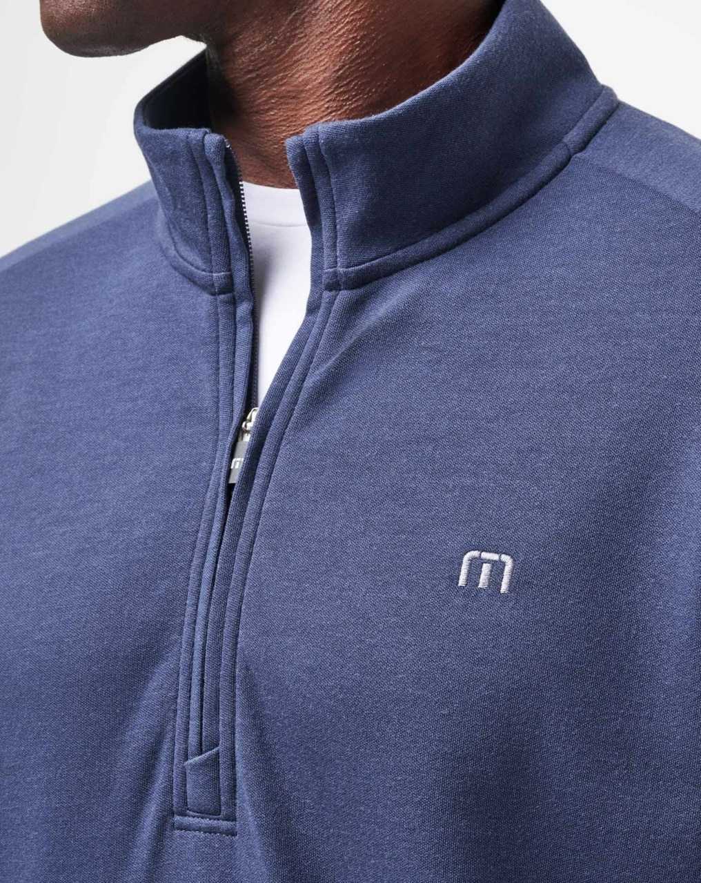 Navy Travis Mathew Upgraded Quarter Zip | OFPT27951