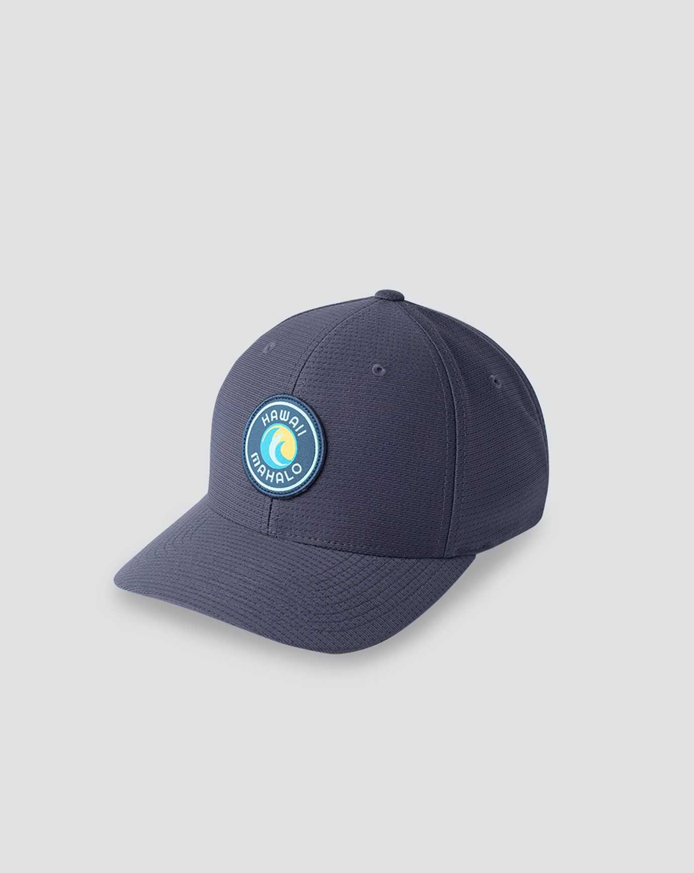 Navy Travis Mathew Yellow Hibiscus Snapback Hat | LFTU27096