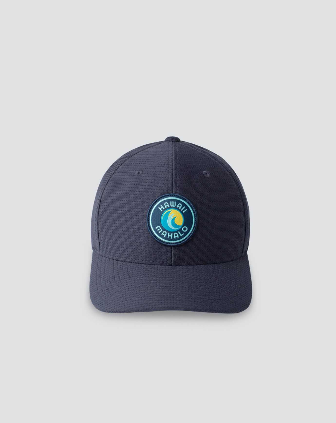 Navy Travis Mathew Yellow Hibiscus Snapback Hat | LFTU27096