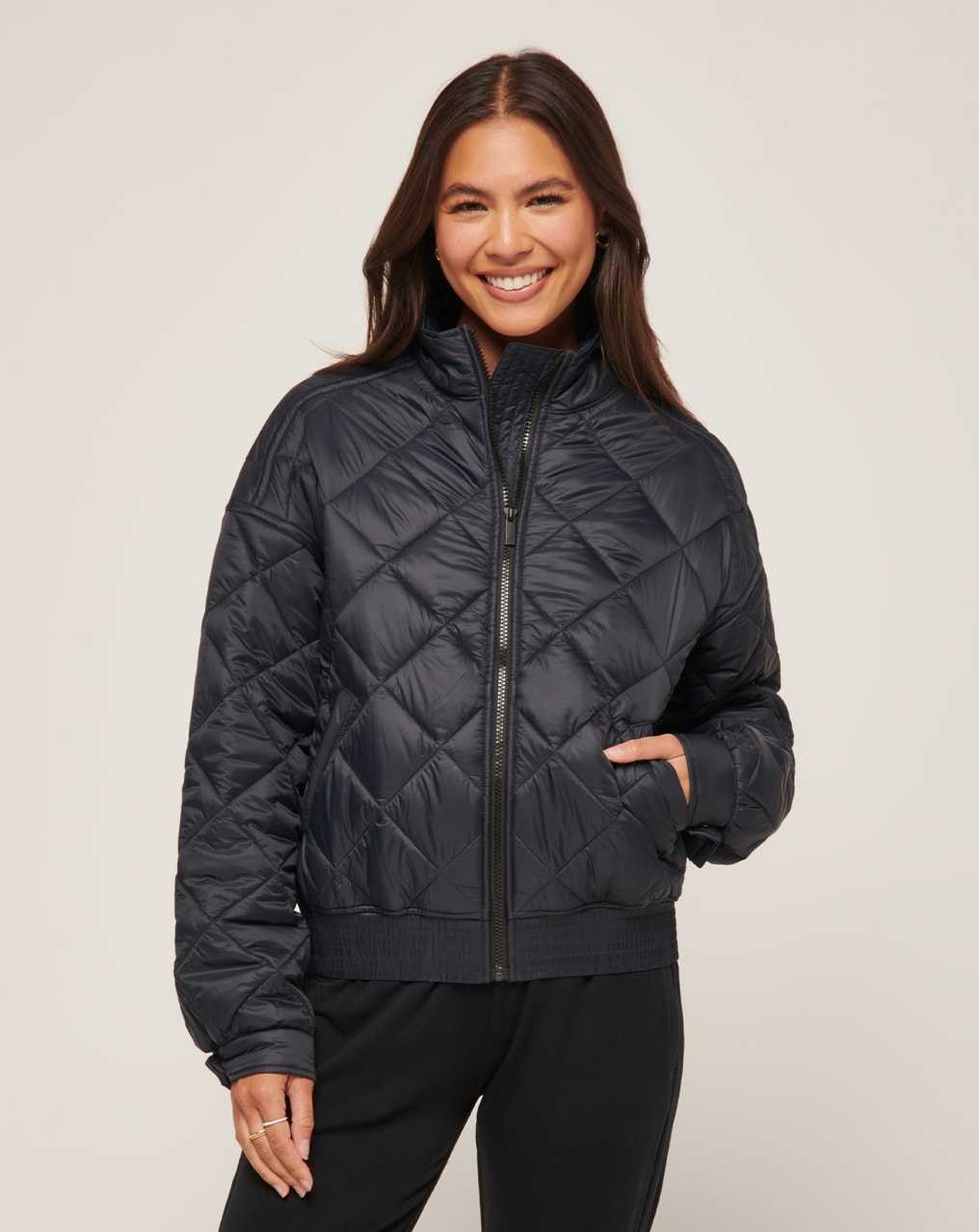 Obsidian Travis Mathew Lights At Night Quilted Jacket | CDGB20816