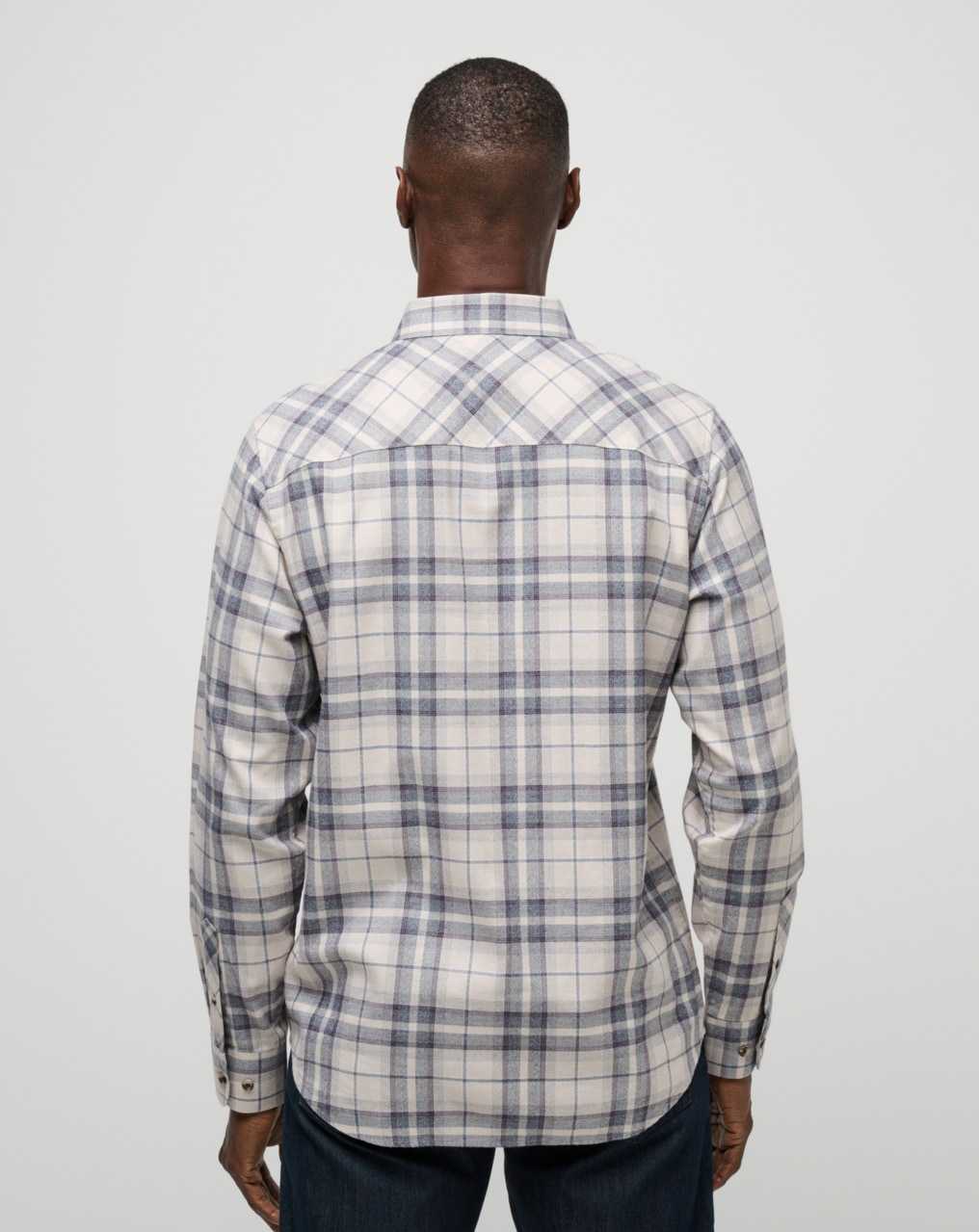 Oxford Tan/Plum Travis Mathew Cloud Flannel Plaid Button-up | TKZH76143