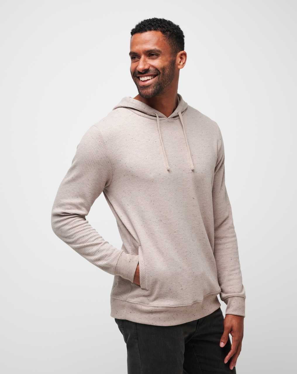 Oxford Tan Travis Mathew Cloud Waffle Hoodie | AJIC82964