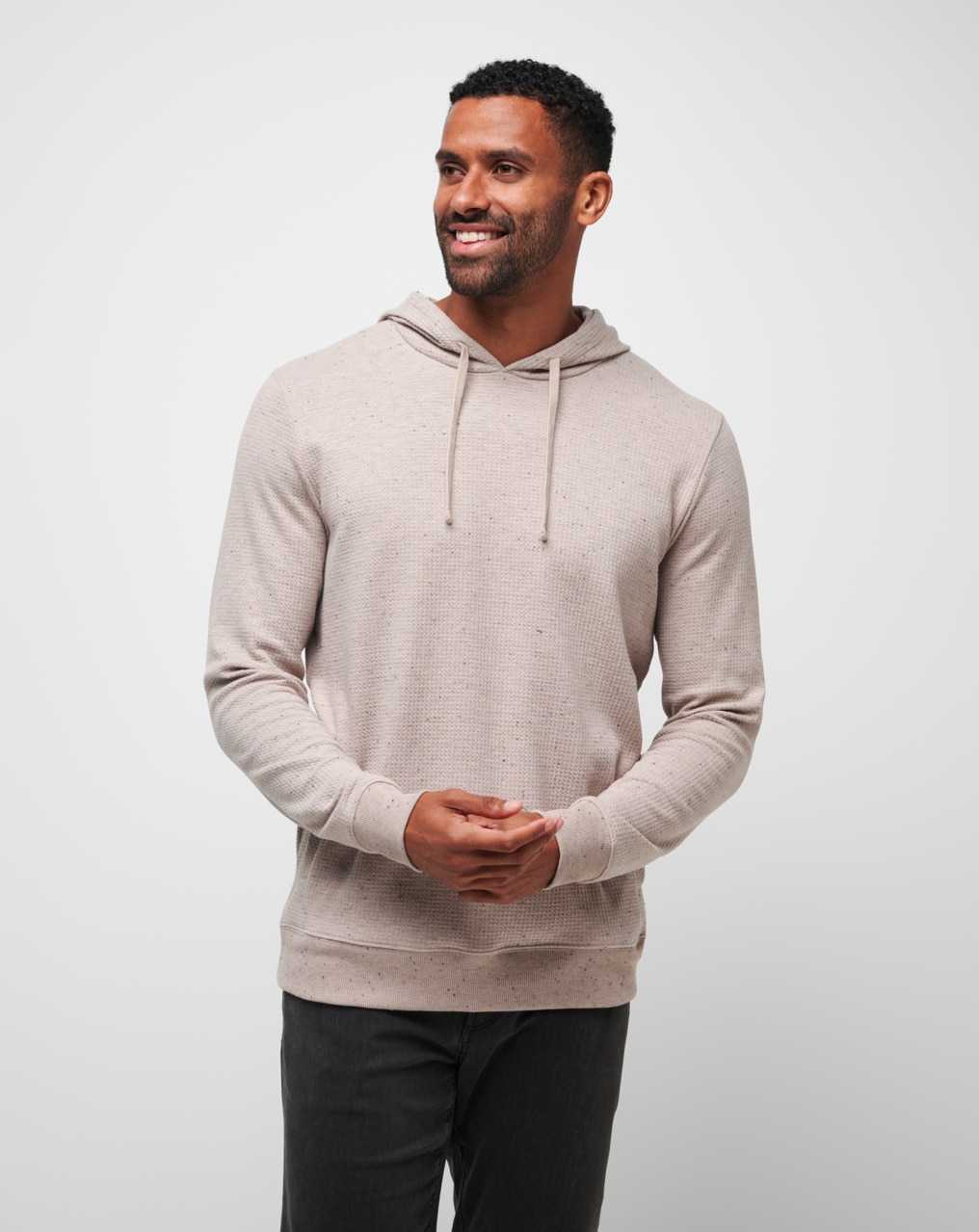 Oxford Tan Travis Mathew Cloud Waffle Hoodie | AJIC82964