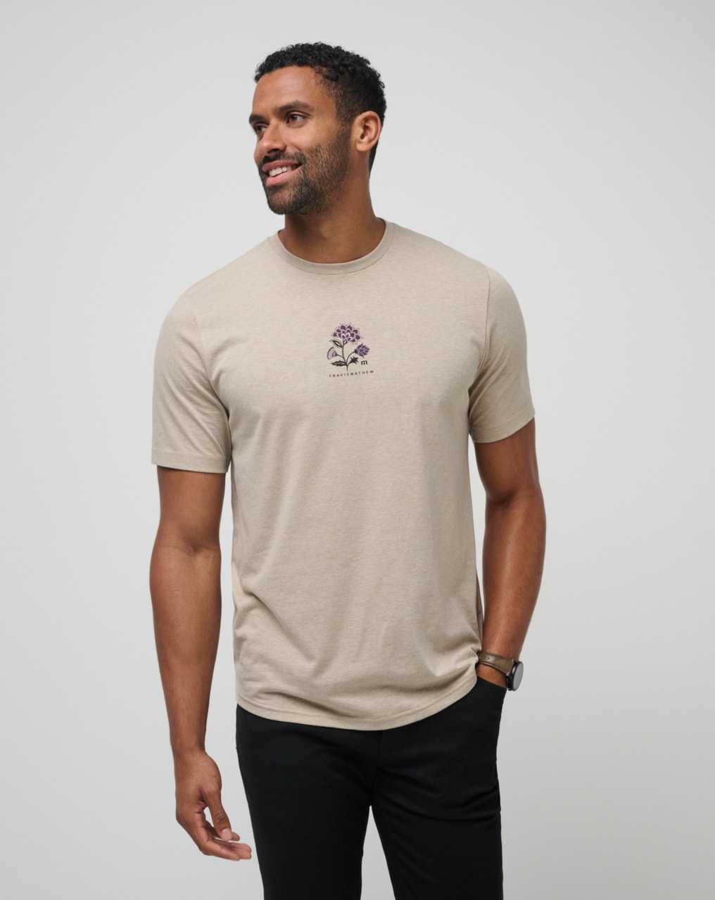 Oxford Tan Travis Mathew Fading Sunlight Tee | MWCA69734