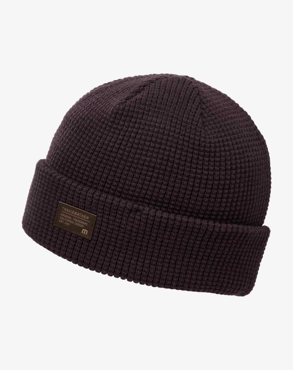 Plum Travis Mathew Cloud Waffle Beanie | WGQS12804