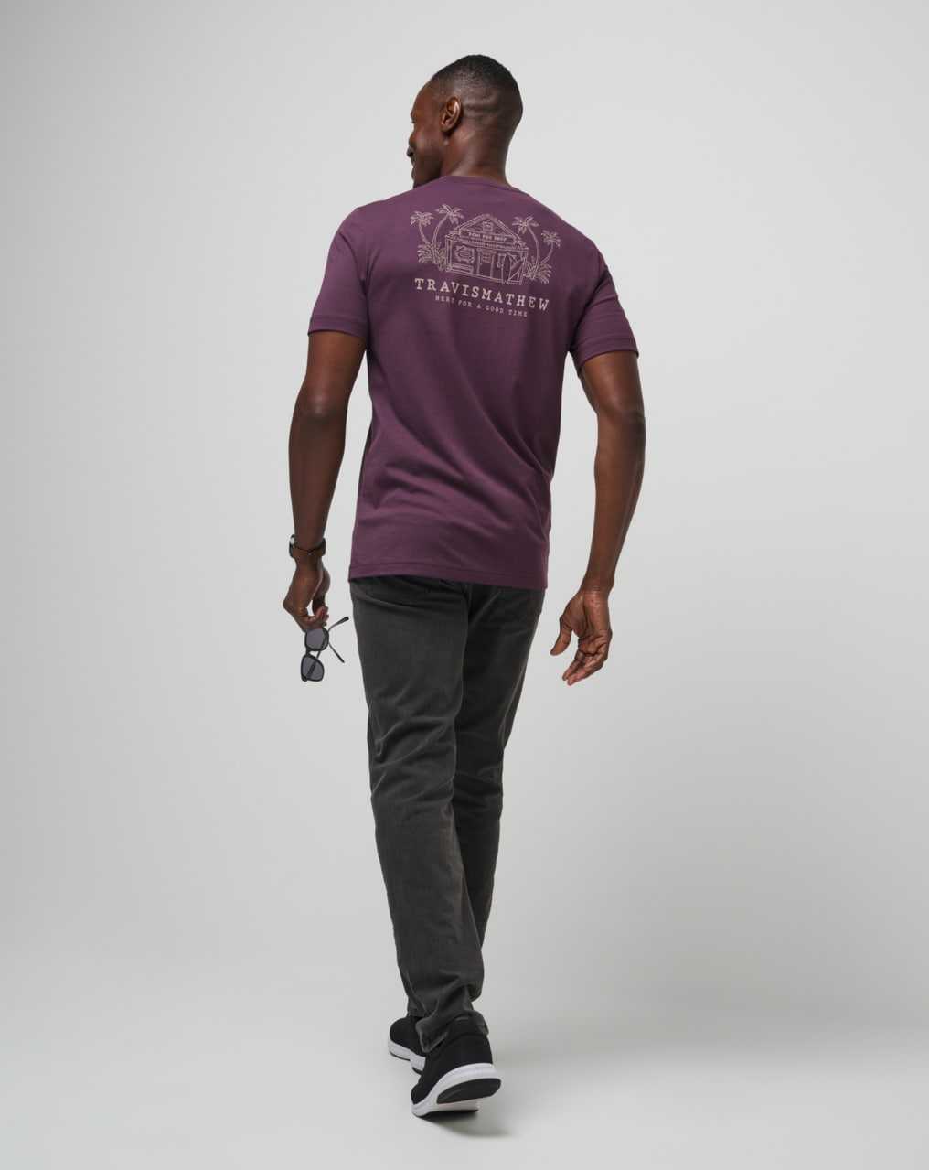 Plum Travis Mathew Island Gem Tee | IBHZ65097