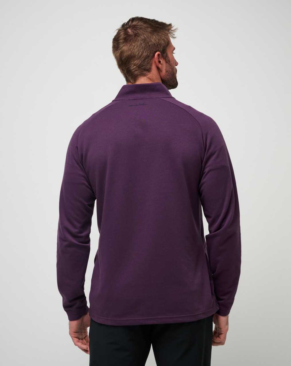 Plum Travis Mathew Upgraded Quarter Zip | QEXG52697