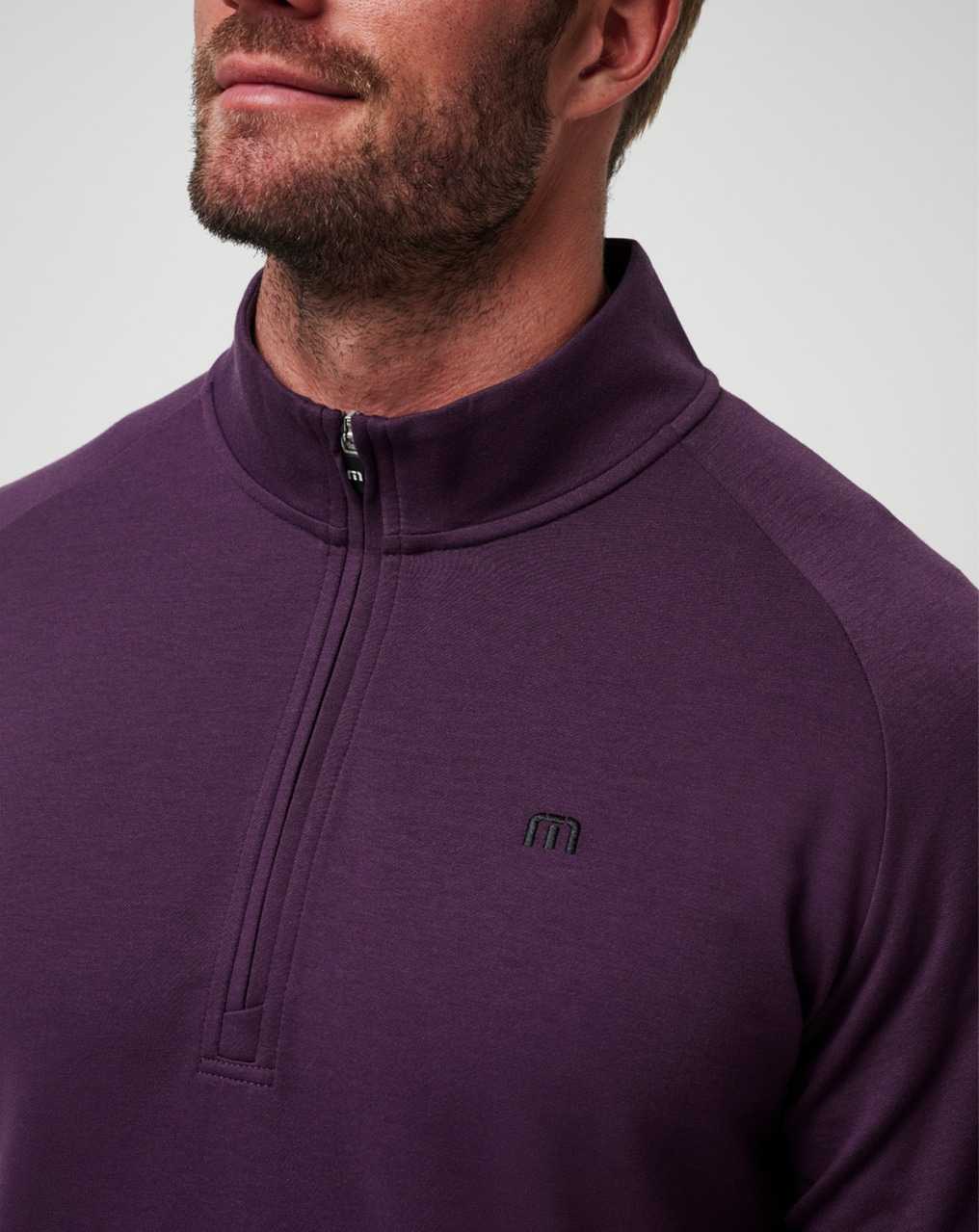 Plum Travis Mathew Upgraded Quarter Zip | QEXG52697