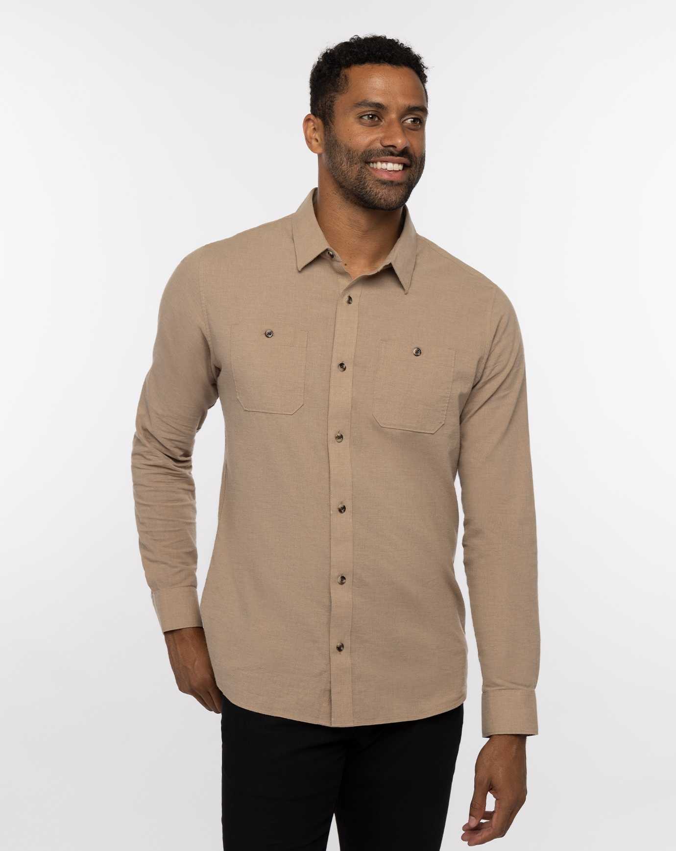 Portabella Travis Mathew Cloud Flannel Button-up | CPAJ75096