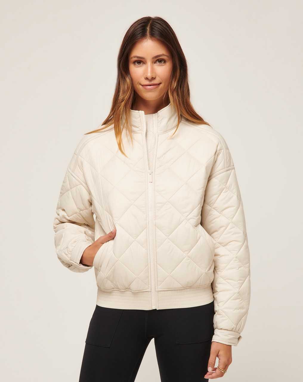 Pumice Stone Travis Mathew Lights At Night Quilted Jacket | MJEF50478