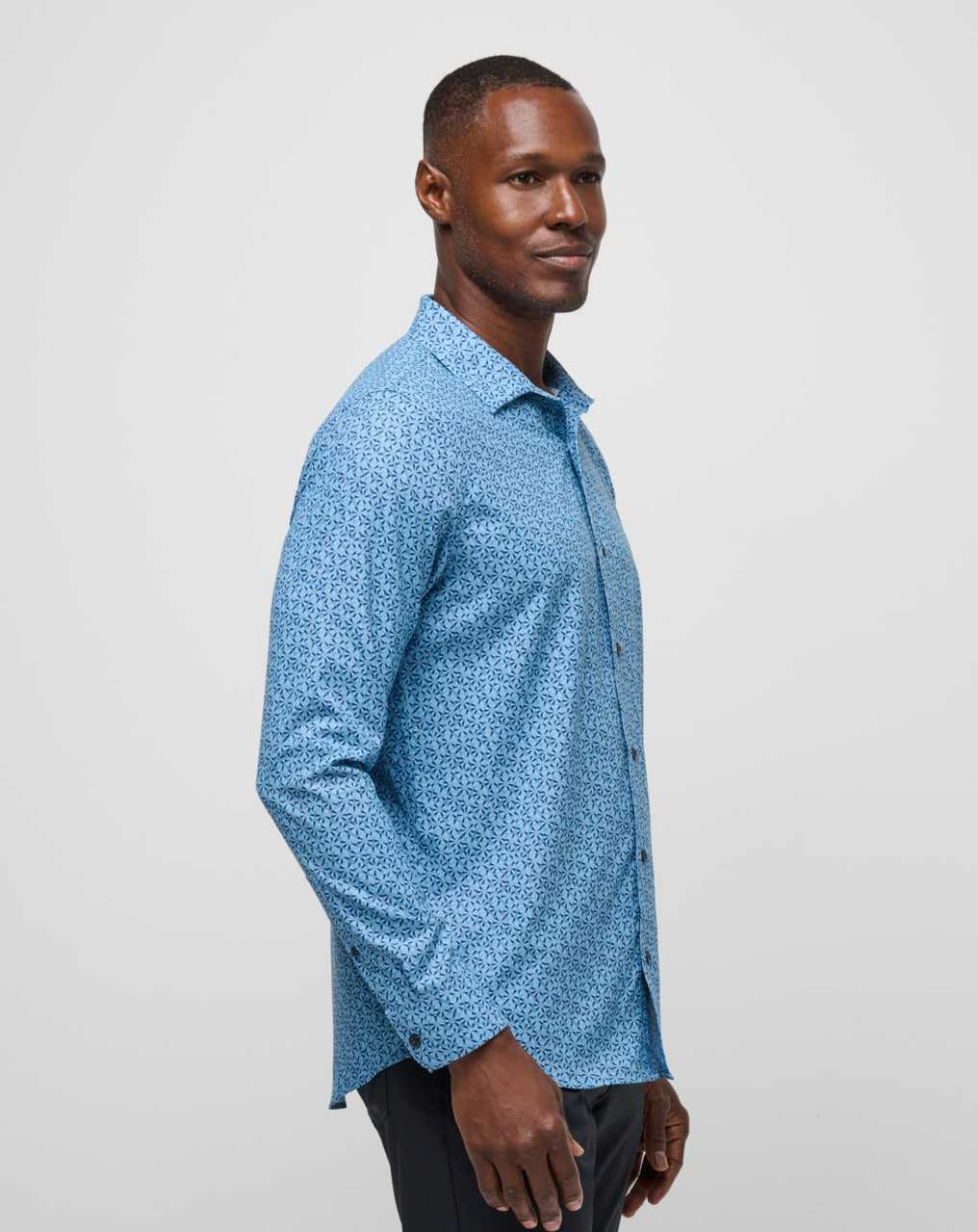 Quiet Harbor Travis Mathew Country Mile Long Sleeve Button-up | BVOF67913