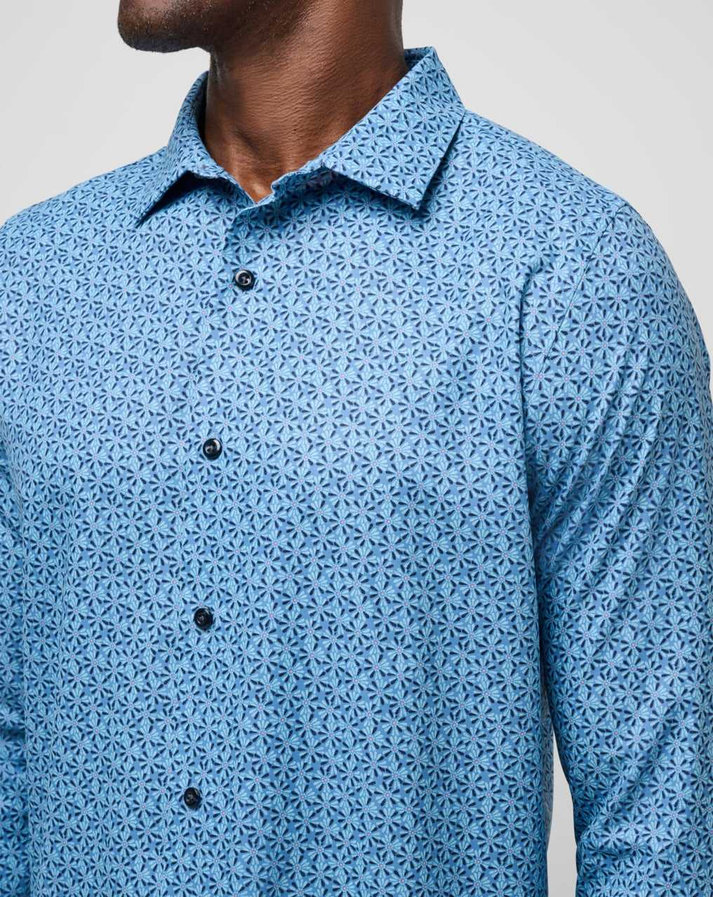 Quiet Harbor Travis Mathew Country Mile Long Sleeve Button-up | BVOF67913