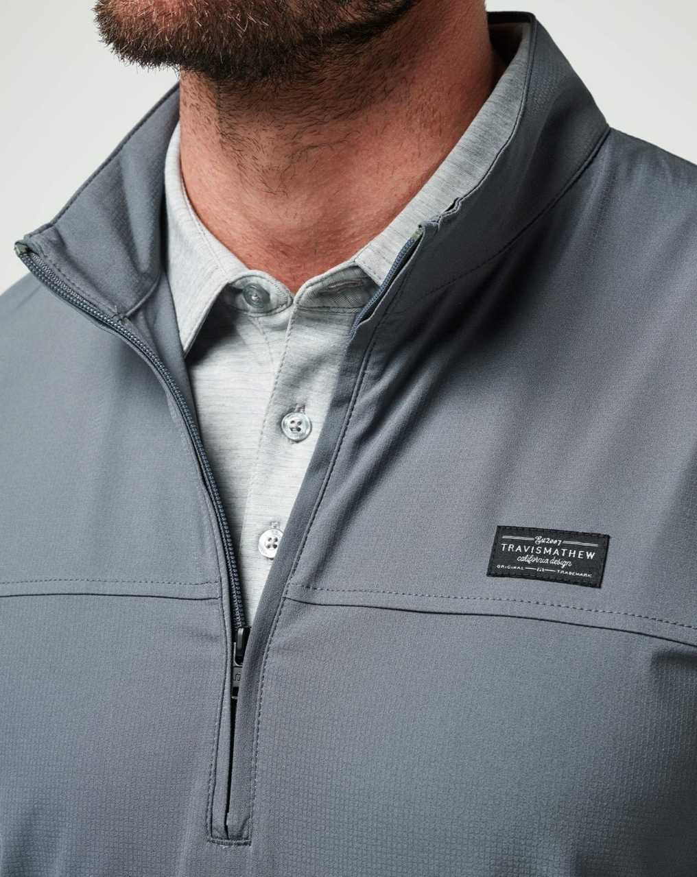 Quiet Shade Travis Mathew Wanderlust Quarter Zip | SHEM98460