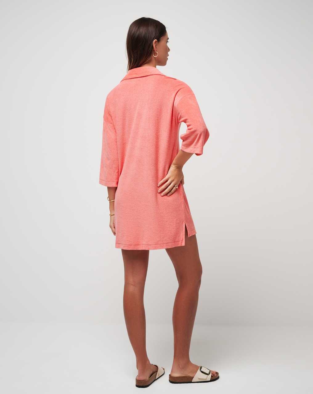 Shell Pink Travis Mathew Brunch Me Baby Terry Dress | JDPO40826