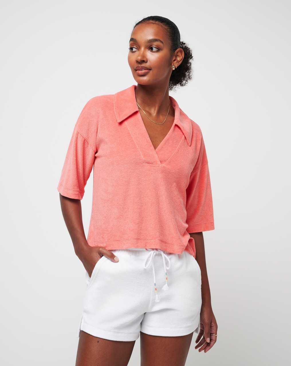 Shell Pink Travis Mathew Morning Rays Baby Terry Top | FRUC67312