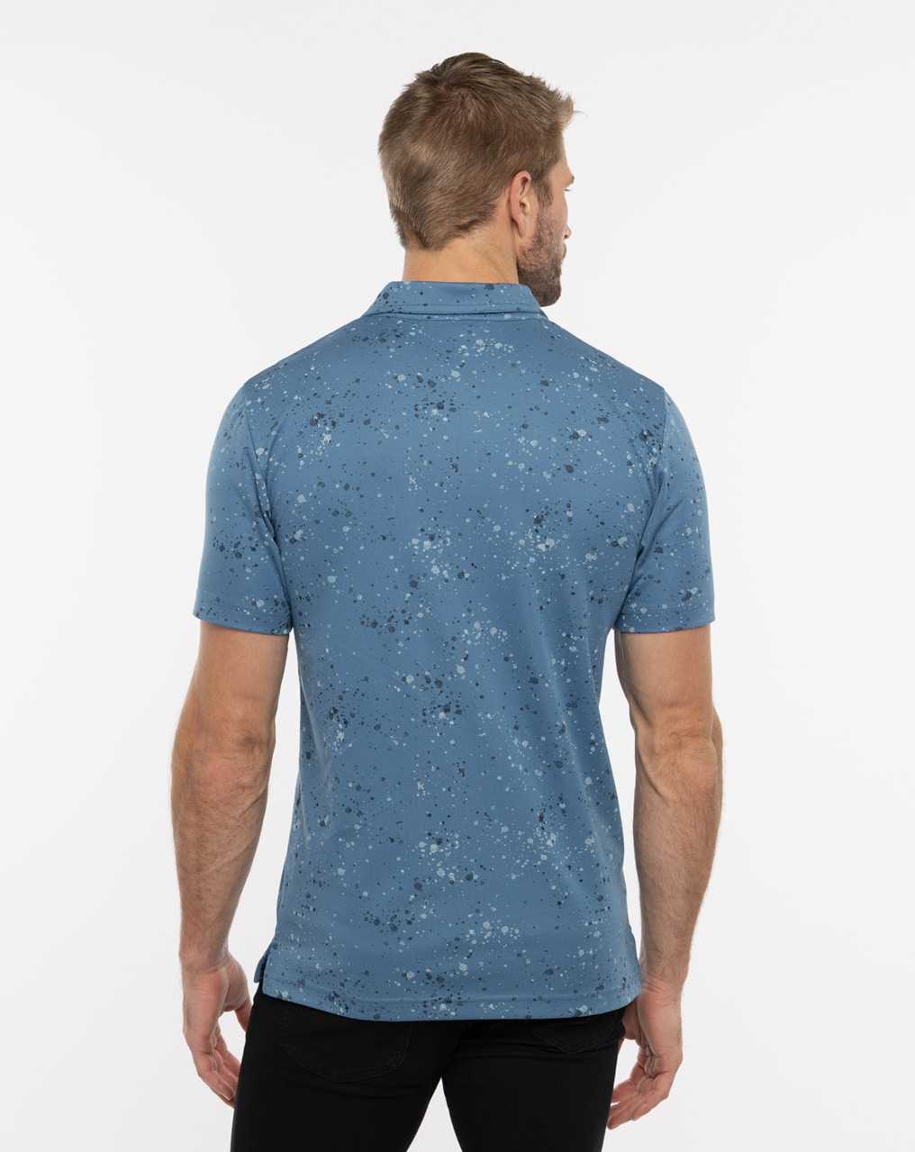 Stellar Blue Travis Mathew Splatter Print Polo | XGDN45820