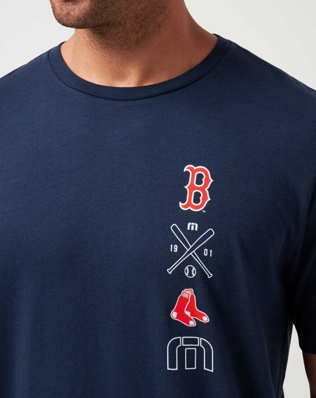 Total Eclipse Travis Mathew Boston Red Sox Sunset Slam Tee | PELV82076