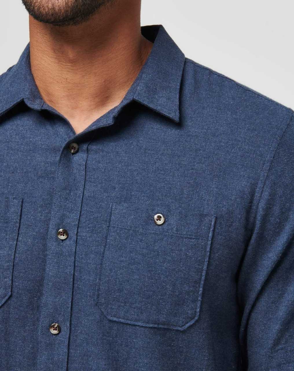 Total Eclipse Travis Mathew Cloud Flannel Button-up | URXY87496