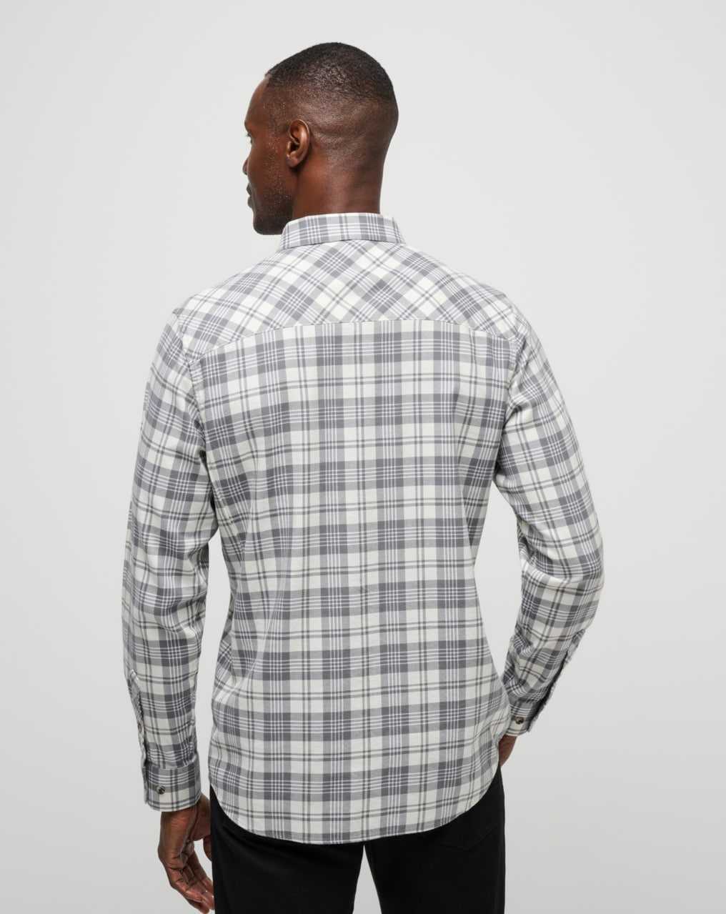 Vanilla Ice/Quiet Shade Travis Mathew Cloud Flannel Plaid Button-up | KIYR78029