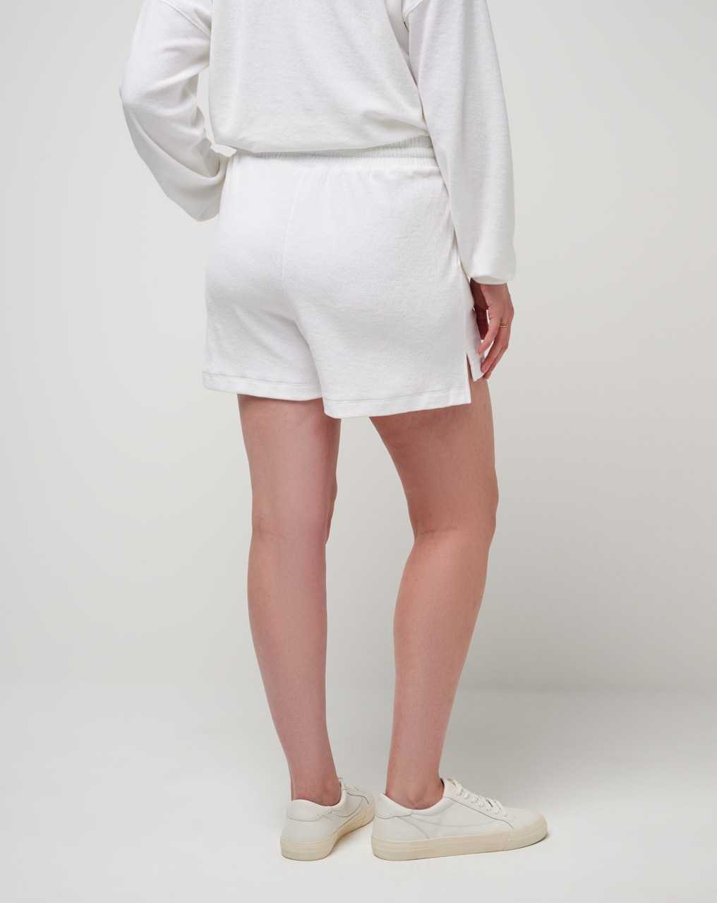 White Travis Mathew Back In The Sun Baby Terry Short | KRIC53246