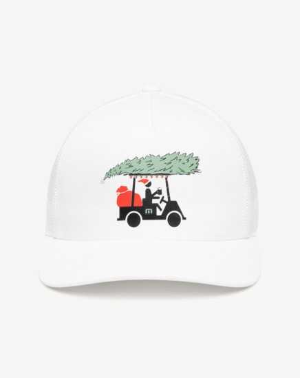 White Travis Mathew Bag Of Gifts Snapback Hat | AUSI83971