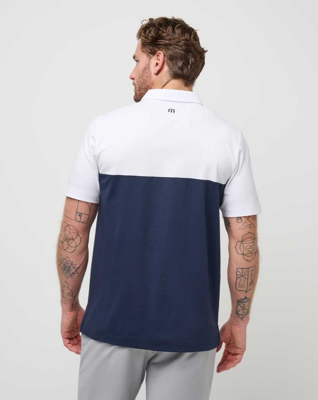 White Travis Mathew Bar Roof Polo | CVJE79648