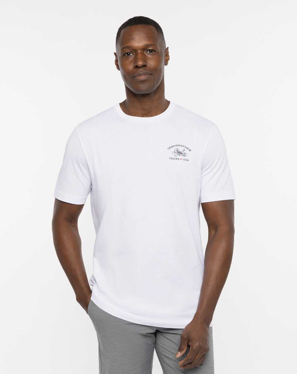 White Travis Mathew Bracken Cave 2.0 Tee | THDN65948