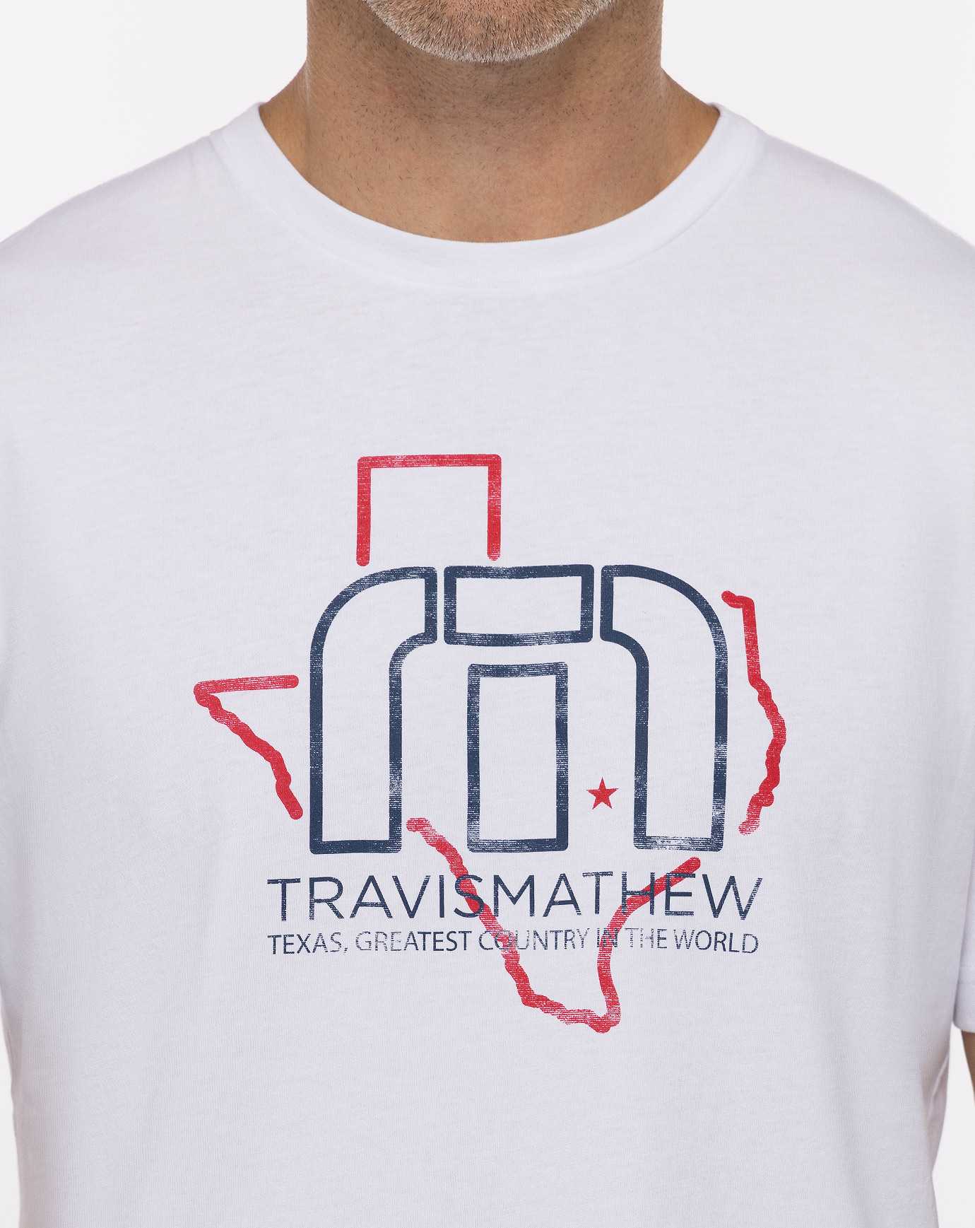 White Travis Mathew Bucking Bull Tee | XLFM78436