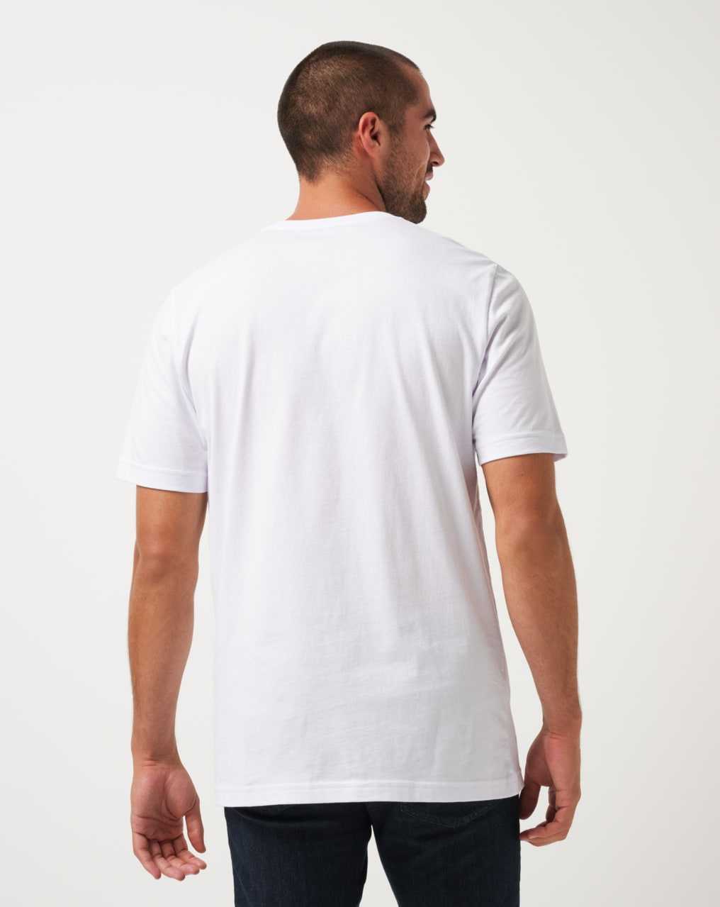 White Travis Mathew Burnley Slide Show Tee | WMTS91837