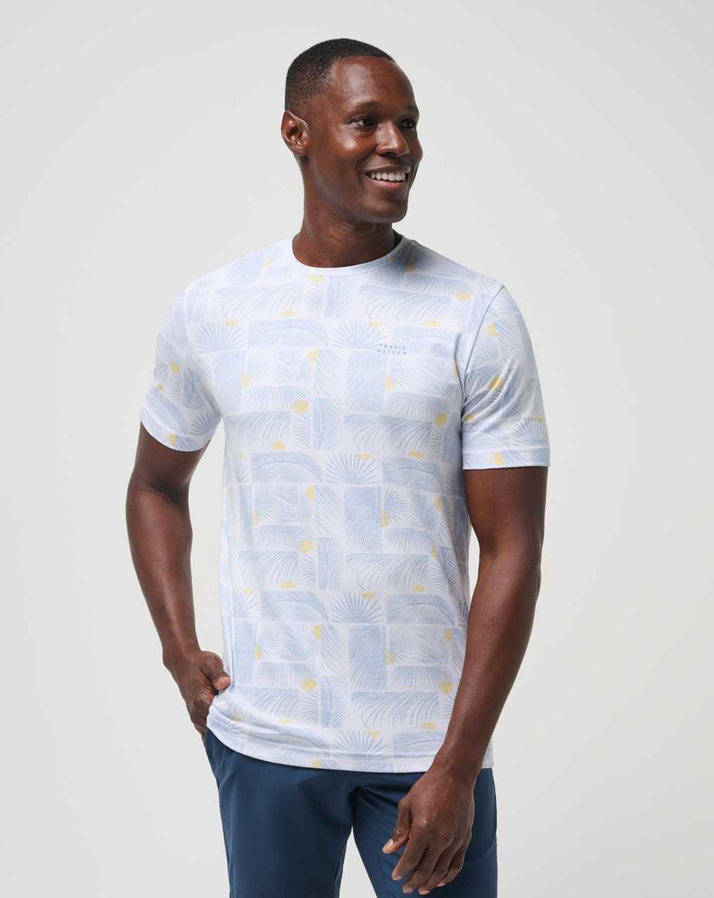 White Travis Mathew Cancel All Calls Tee | AJXF43872