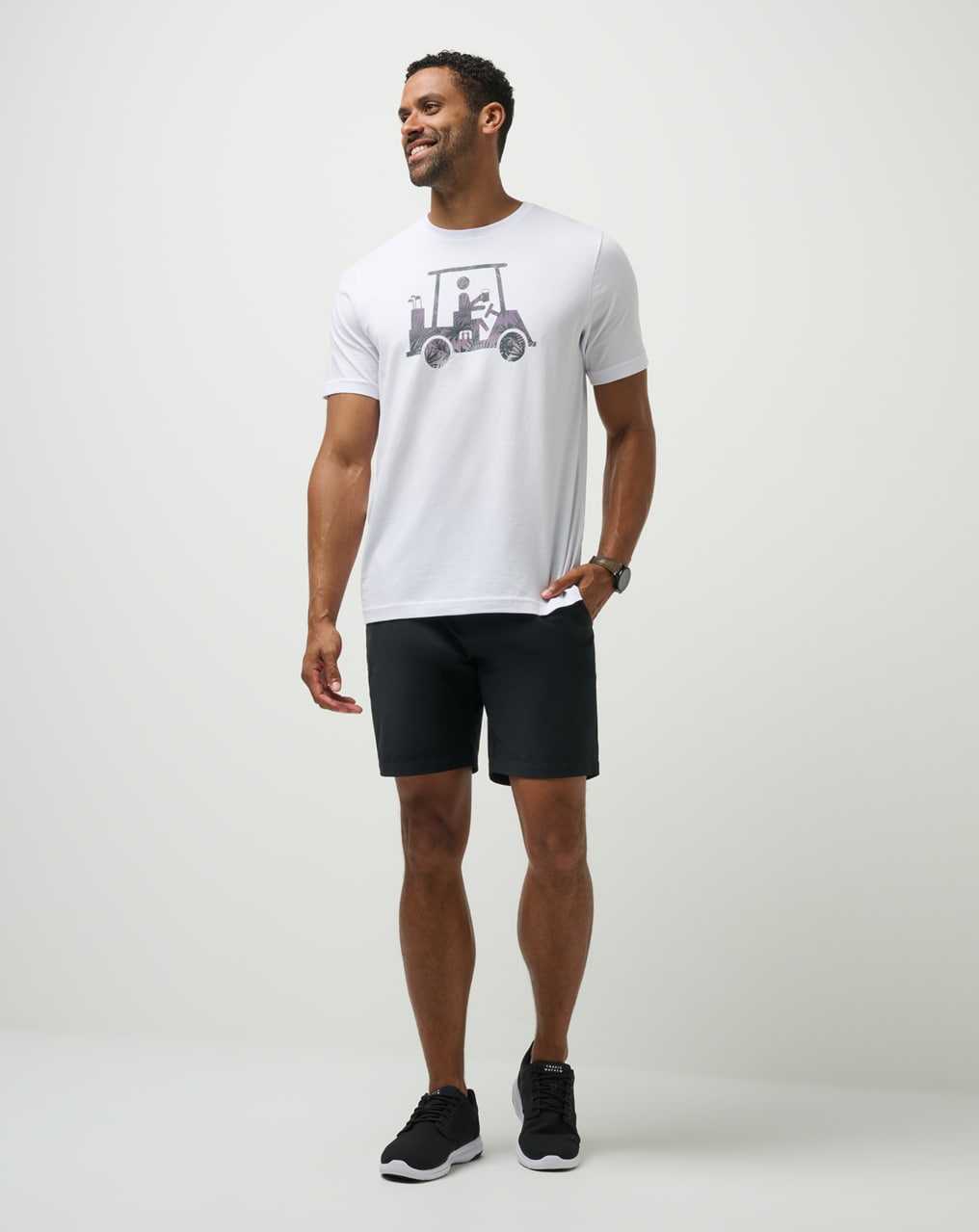 White Travis Mathew Catch And Release Tee | COLR18093