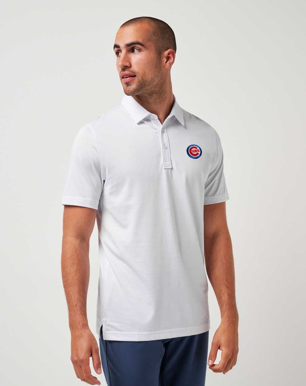 White Travis Mathew Chicago Cubs The Zinna Polo | HBVT17682