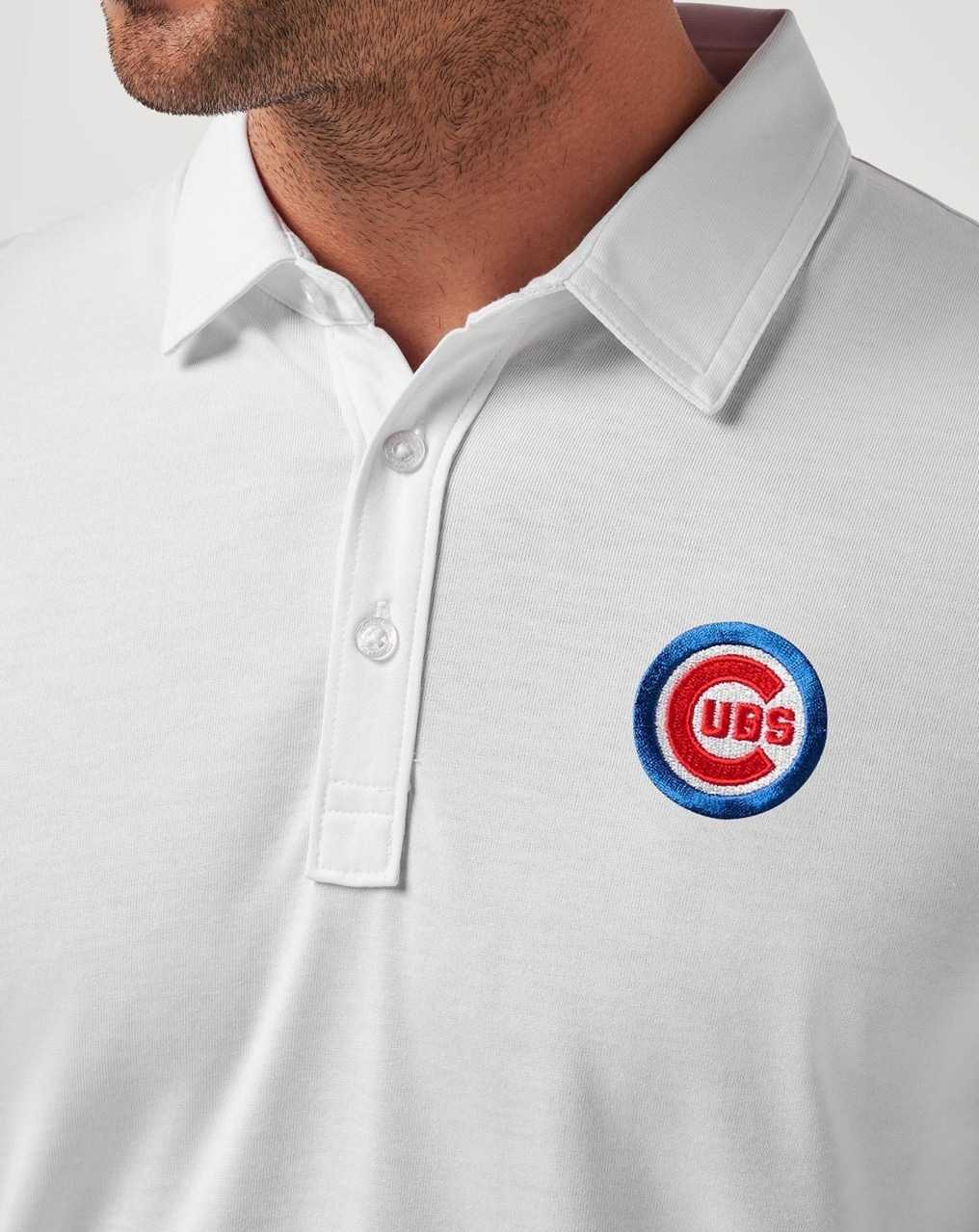 White Travis Mathew Chicago Cubs The Zinna Polo | HBVT17682