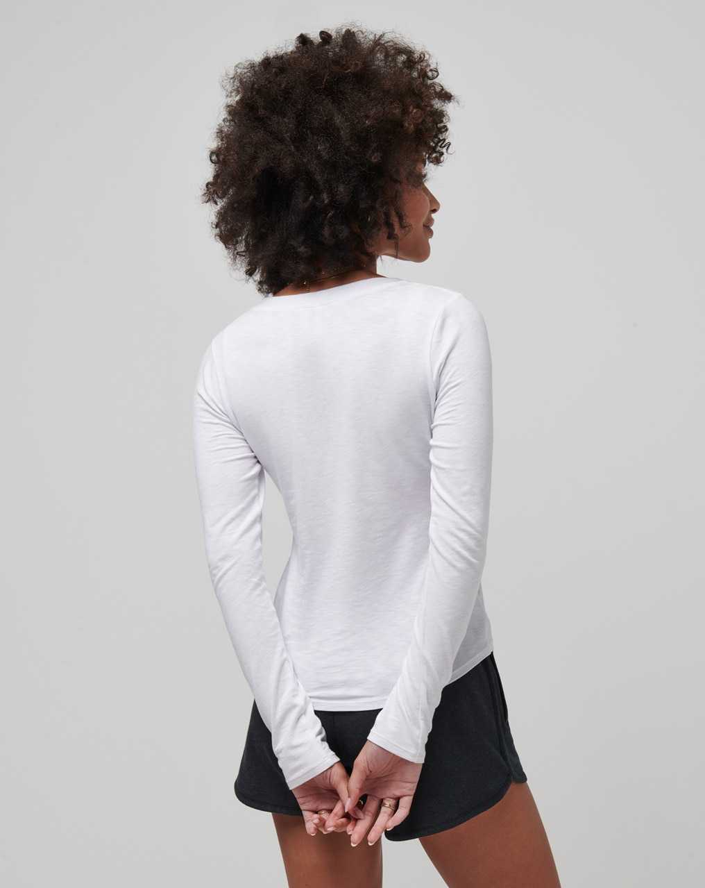 White Travis Mathew Cloud Jersey Henley | DPCG30571