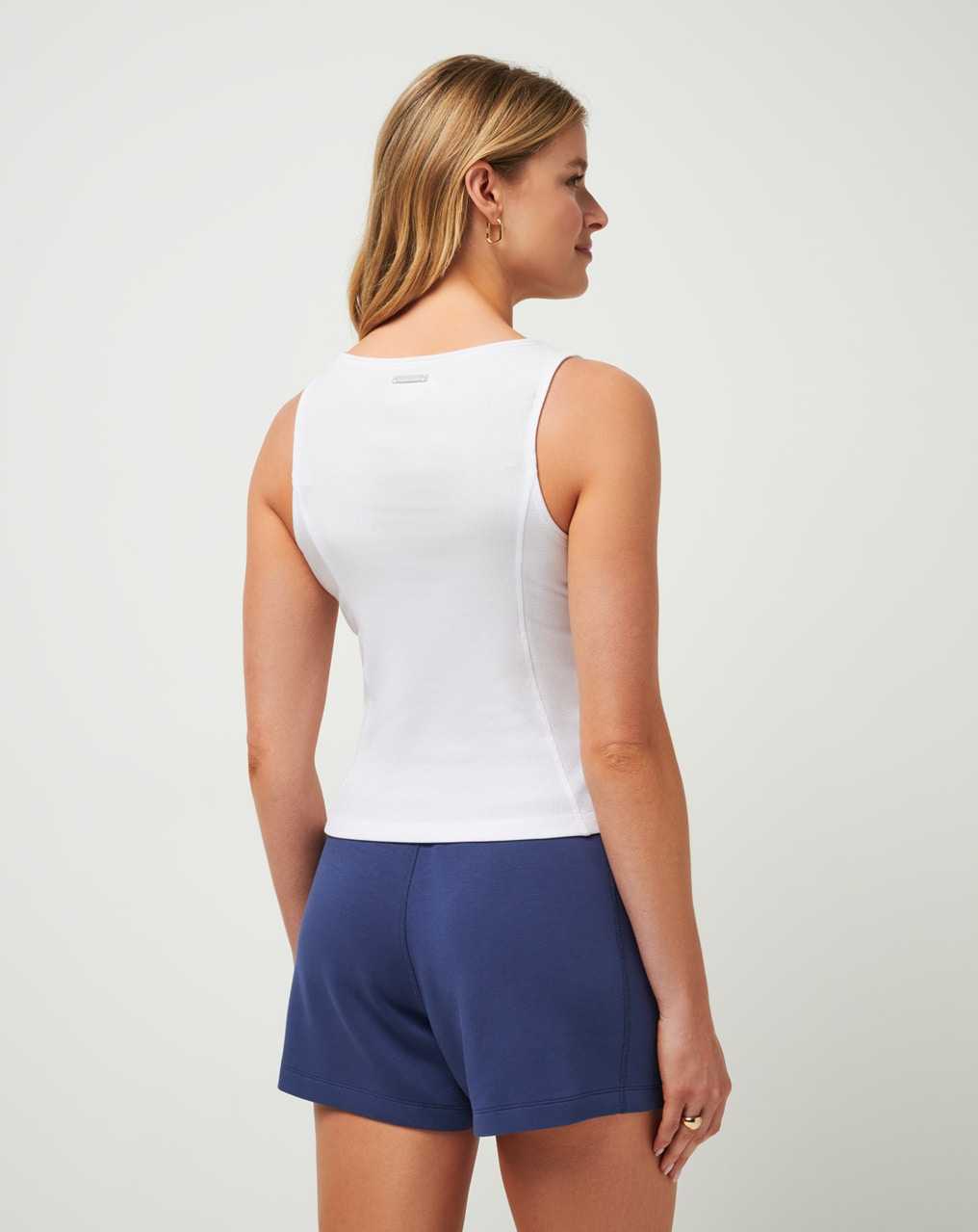 White Travis Mathew Cloud Rib Hadley Tank | NEXR67193