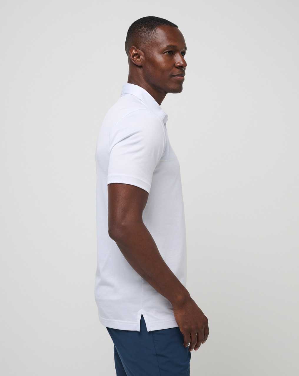 White Travis Mathew Deck Navigator Polo | GAXF25436