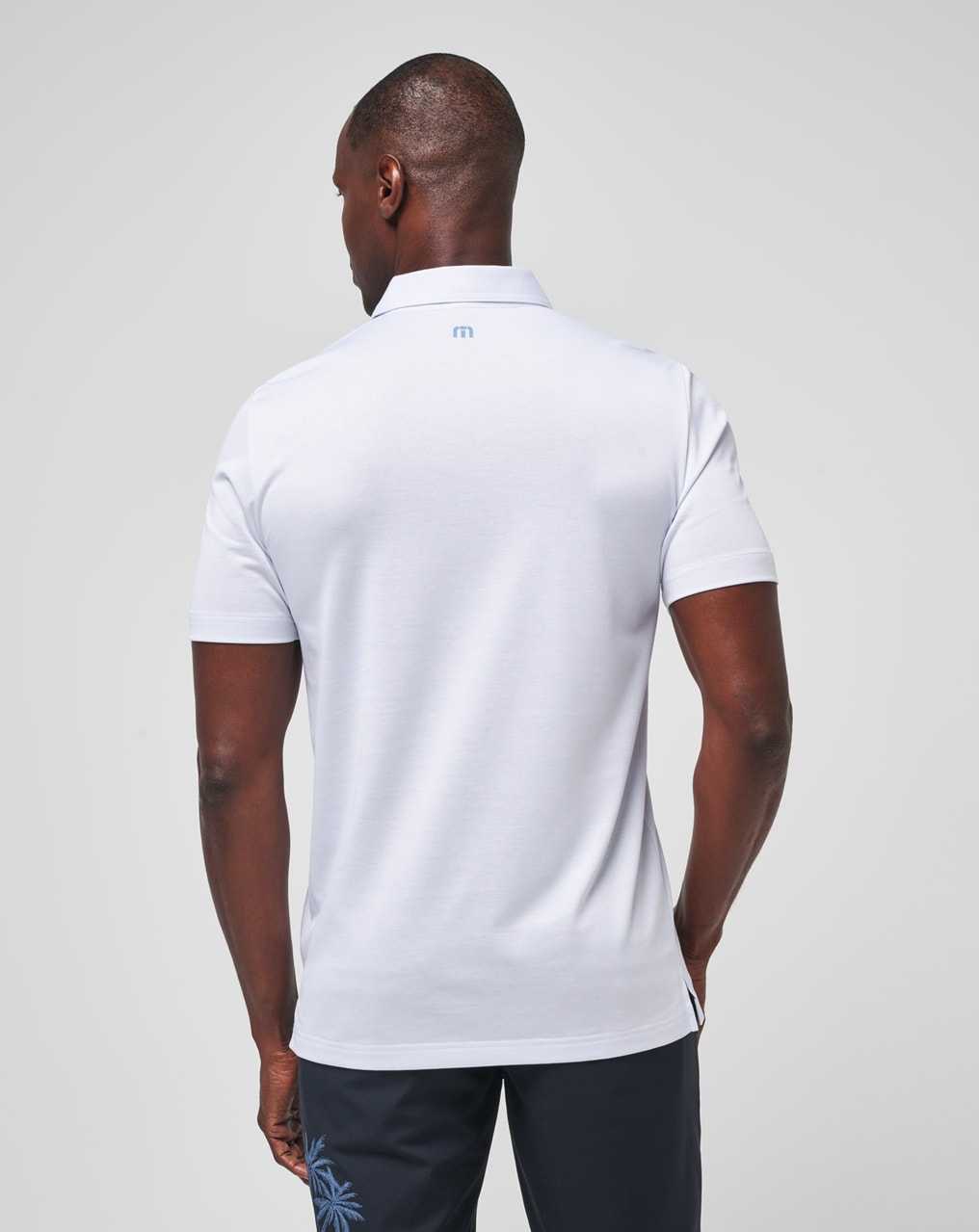 White Travis Mathew Dolphin Cruise Polo | WGUB71043