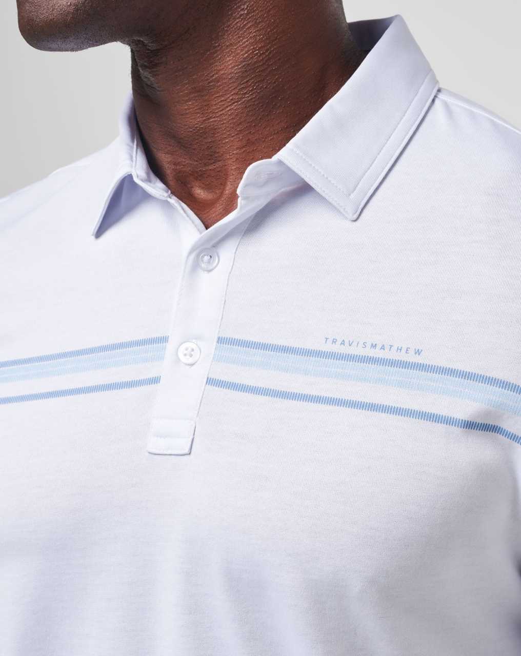 White Travis Mathew Dolphin Cruise Polo | WGUB71043