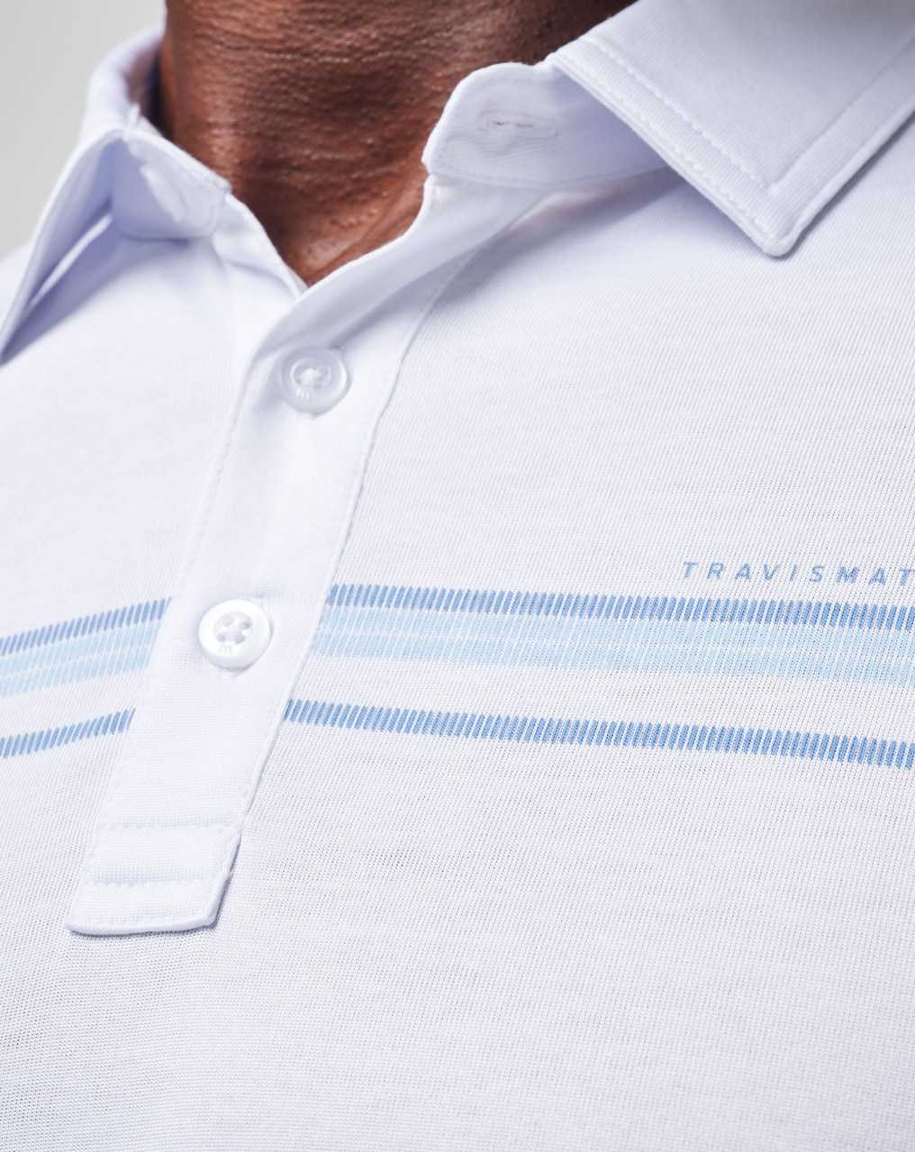 White Travis Mathew Dolphin Cruise Polo | WGUB71043