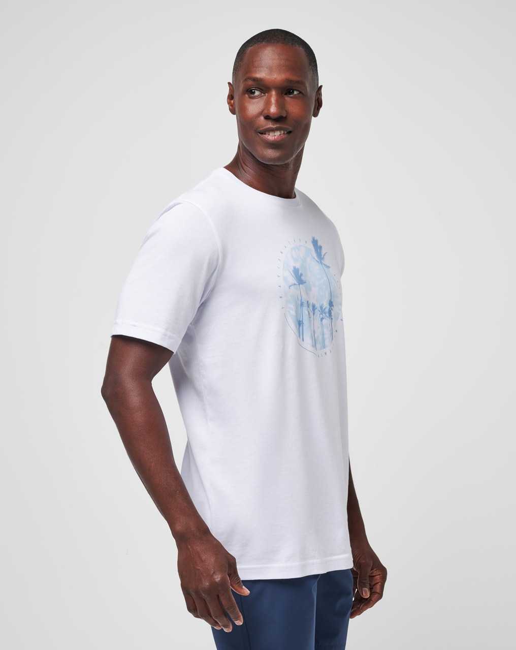 White Travis Mathew Foam Paths Tee | QTLJ17548