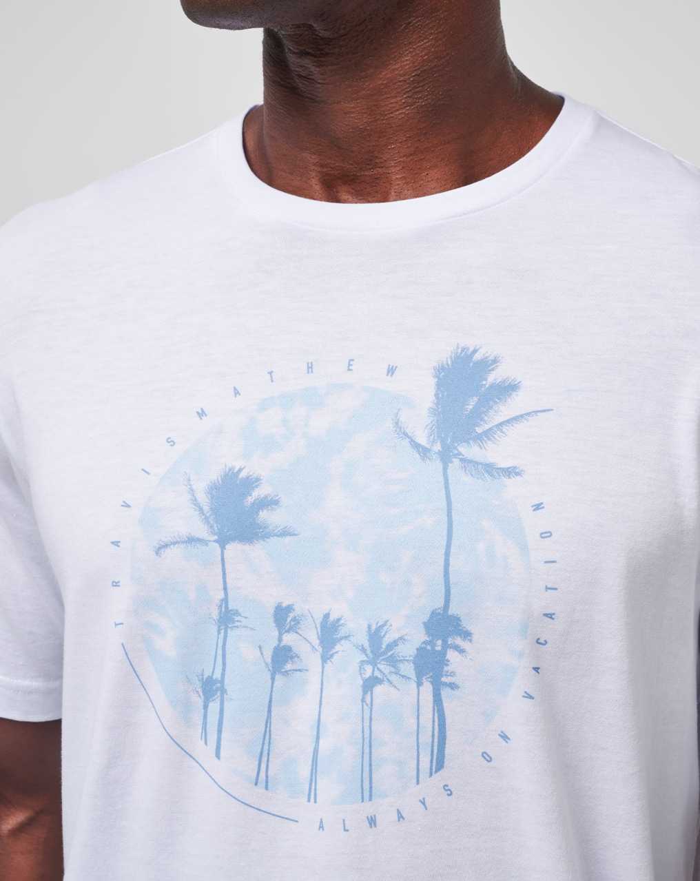 White Travis Mathew Foam Paths Tee | QTLJ17548