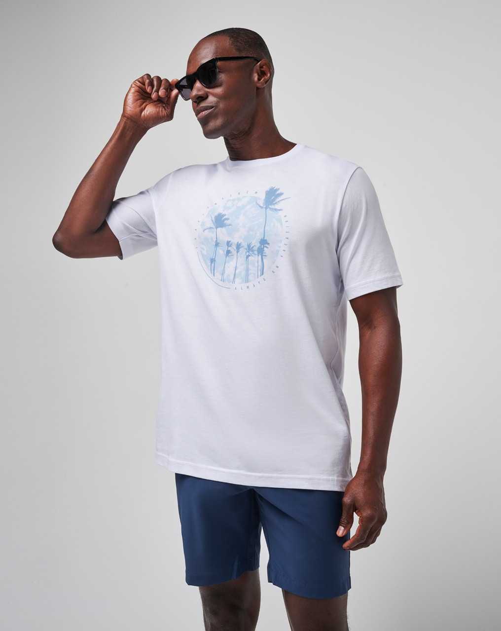 White Travis Mathew Foam Paths Tee | QTLJ17548