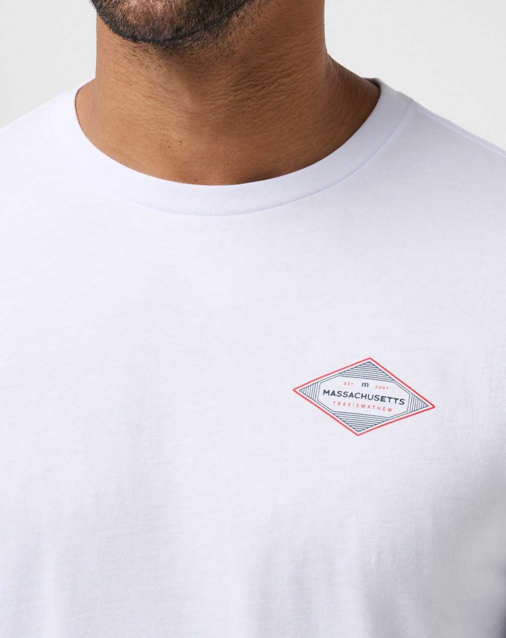 White Travis Mathew For Sure Tee | ZUMR10536