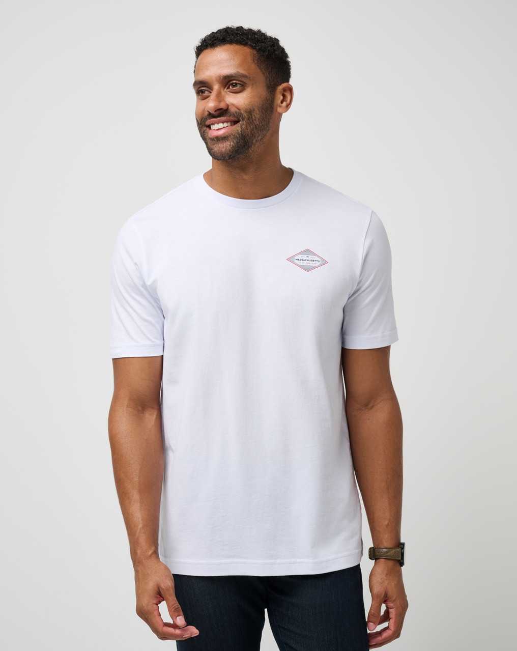 White Travis Mathew For Sure Tee | ZUMR10536