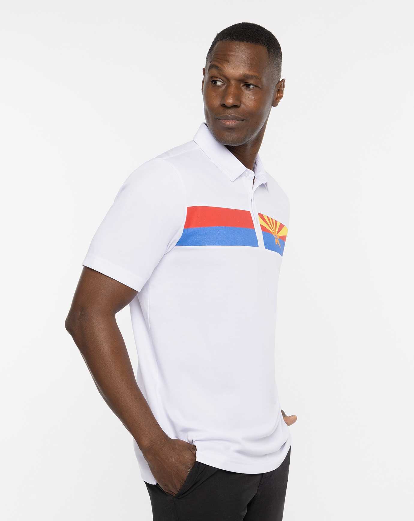 White Travis Mathew Great Prescott Polo | CMXW13729